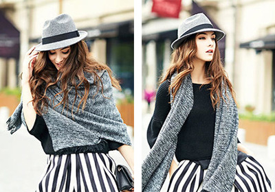 帽子是顯臉小的利器，秋冬就是要以帽取人